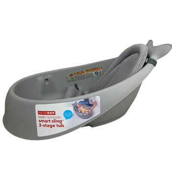 Skip Hop Moby Smart Sling 3-Stage Tub + Moby Waterfall Rinser - Grey