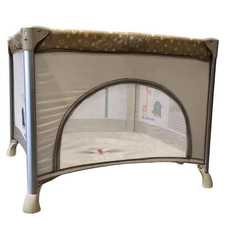 Homecentre Jungle Playpen with Crib-Light Brown