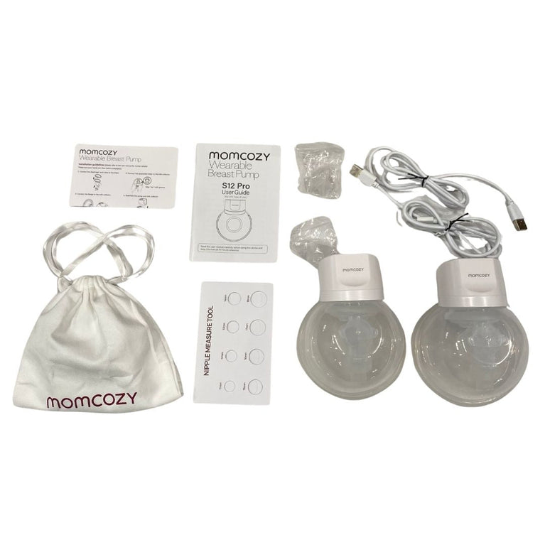 Momcozy Wearable Double Breast Pump S12 Pro - White