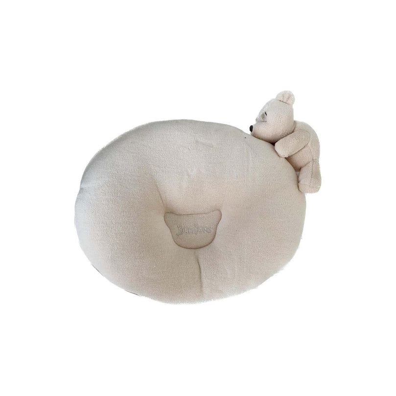 Juniors-Bear-Oval-Pillow-Beige-Image 1