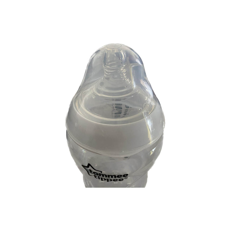 Tommee-Tippee-Closer-To-Nature-Milk-Feeding-Bottle-Clear-260ml-Pack-of-2-Image 3