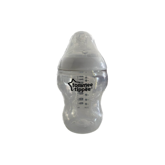 Tommee-Tippee-Closer-To-Nature-Milk-Feeding-Bottle-Clear-260ml-Pack-of-2-Image 2