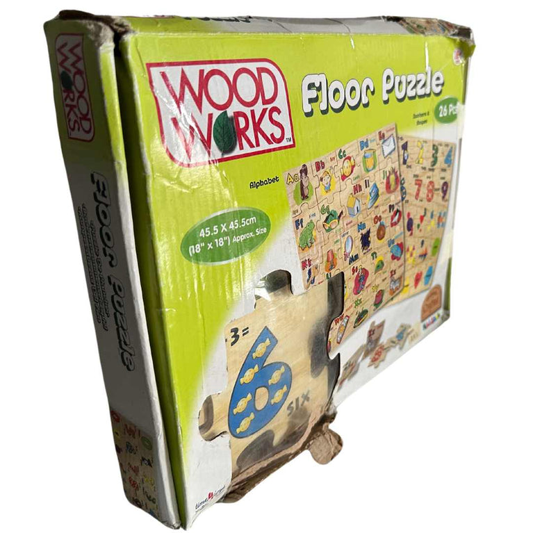 Wood-Works-Childrens-Educating-Kids-Floor-Puzzle-(26-Pieces)-1