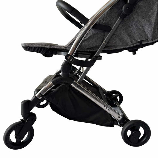 Youbi-Toddler-German-Travel-Light-Stroller-Grey-with-New-Born-Attachment-16