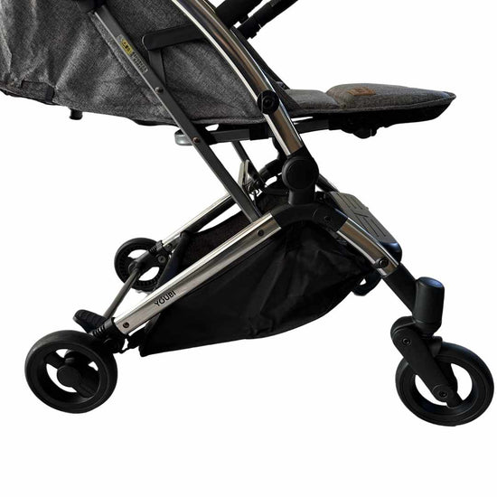 Youbi-Toddler-German-Travel-Light-Stroller-Grey-with-New-Born-Attachment-19