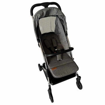Youbi-Toddler-German-Travel-Light-Stroller-Grey-with-New-Born-Attachment-1