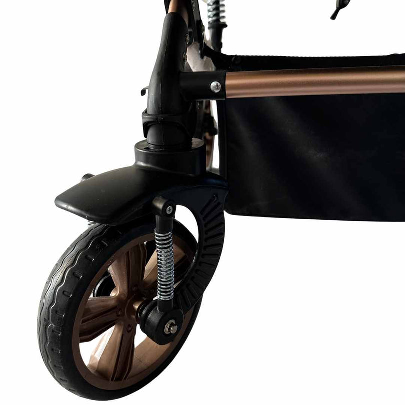 Teknum-3-in-1-Pram-Stroller-+-Bassinet-+-Infant-Car-Seat-Black-13