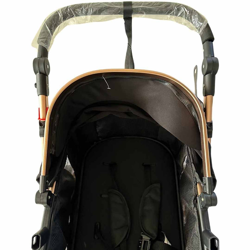 Teknum-3-in-1-Pram-Stroller-+-Bassinet-+-Infant-Car-Seat-Black-3
