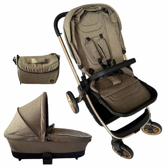 KikkaBoo-3-in-1-Vicenza-Luxury-Baby-Stroller-Beige-(2018)-1