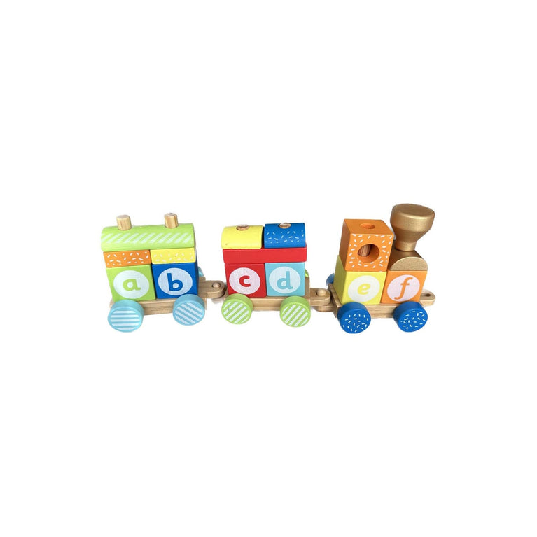 Early-Learning-Centre-(ELC-Toys)-Wooden-Train-Stacking-Set-Toy-Image 1