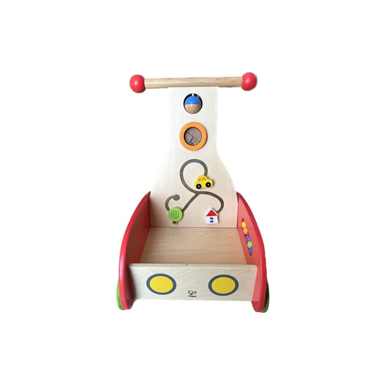Hape-Wonder-Walker-Push-And-Pull-Toy-Red-Cream-Image 3