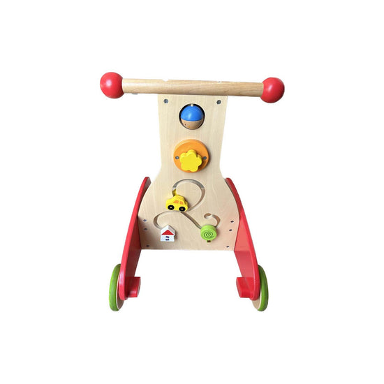 Hape-Wonder-Walker-Push-And-Pull-Toy-Red-Cream-Image 4