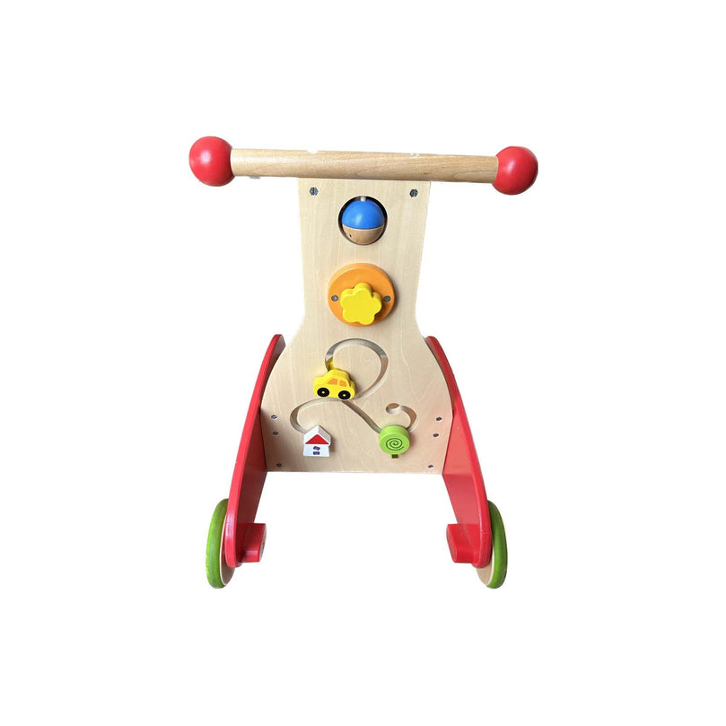 Hape-Wonder-Walker-Push-And-Pull-Toy-Red-Cream-Image 4