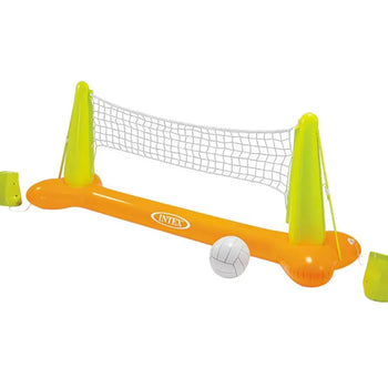 Intex-Inflatables-Pool-Volleyball-Game-Net-Orange-Green-Image 1