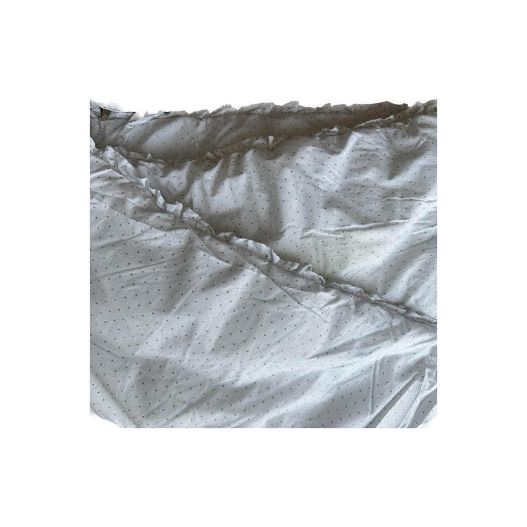 Jacadi-Double-sided-Crib-Bed-Bumper-White-Grey-Image 2