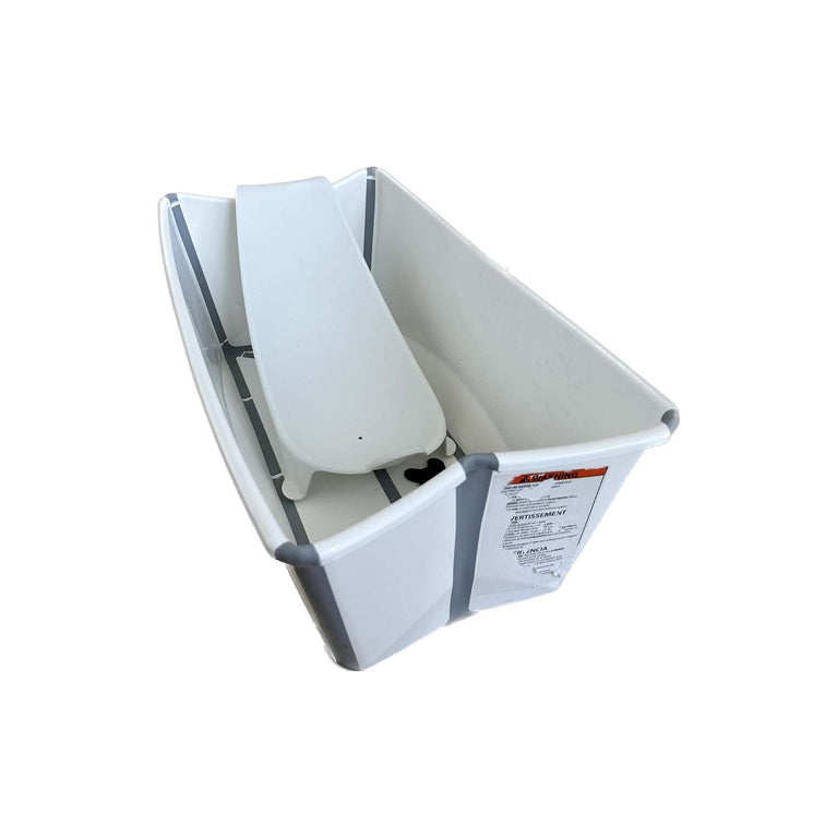 Stokke-Flexibath-Foldable-Bath-Tub-with-Newborn-Support--White-Grey-Image 2