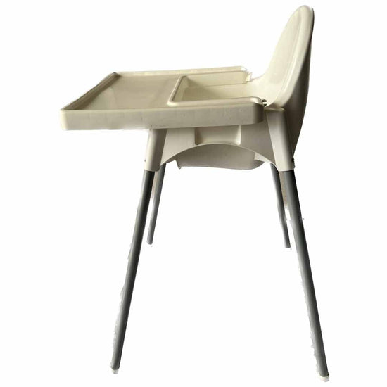 IKEA-ANTILOP-Highchair-with-Safety-Belt-+-Tray-White-&-Silver-3