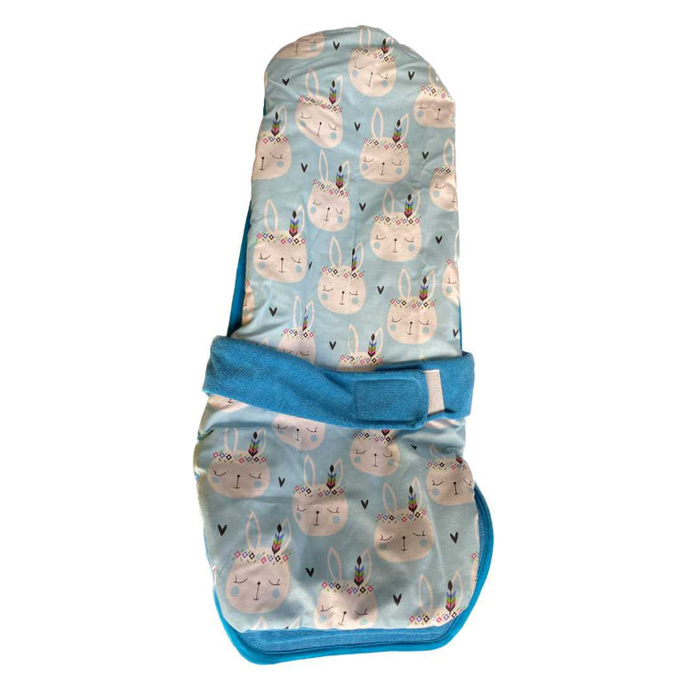 HOOPA-2-in-1-Reclined-Feeding-Pillow-cum-Baby-Carrier-with-Soft-Quilt-Cover-Turquoise-Blue-3