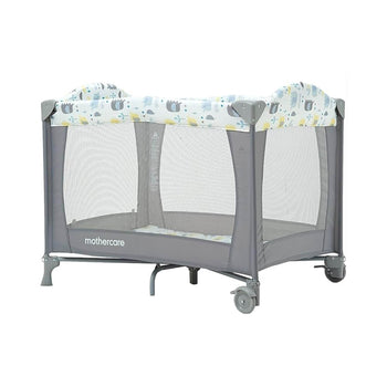 Mothercare-Classic-Travel-Cot-Grey-Image 1