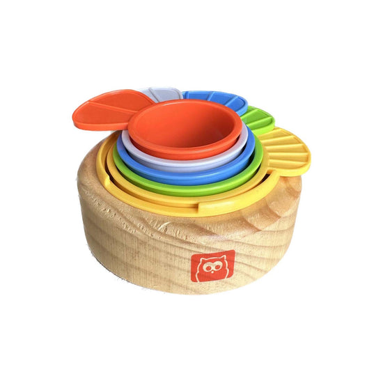 Owl-Toys-Wooden-Stacking-Cups-Toy-Image 1