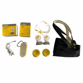 Medela-Freestyle-Flex-Double-Electric-Breast-Pump-Bundle-+-Bag-+-Extra-2-Pack-Connectors-+-Extra-Tubing-1