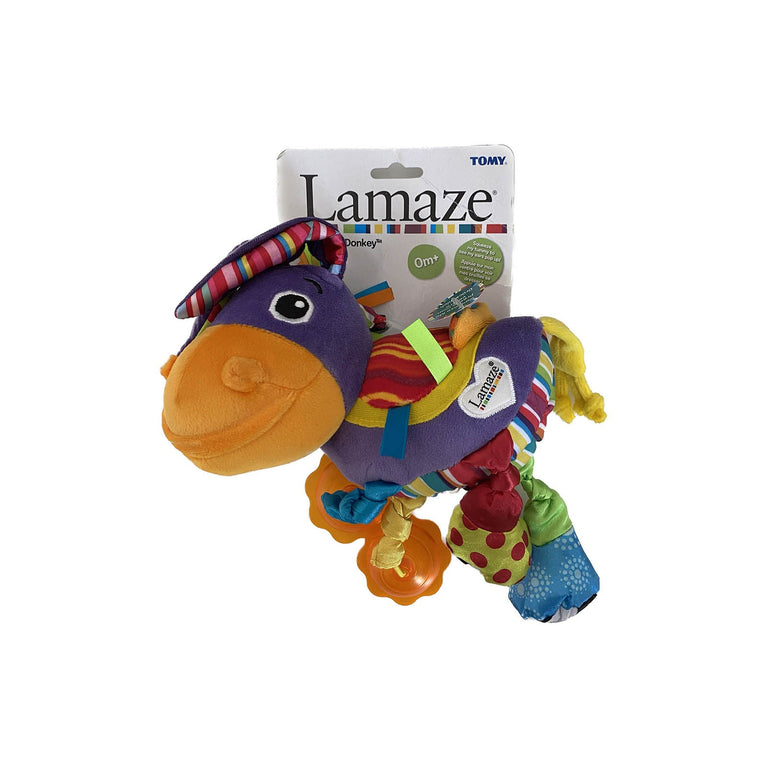 Lamaze-Squeezy-Donkey-Stroller-Clip-on-Toy-Image 1
