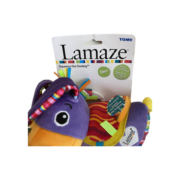 Lamaze-Squeezy-Donkey-Stroller-Clip-on-Toy-Image 2