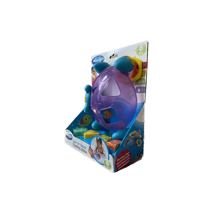 Playgro-Sort-'n'-Stack-Floating-Hippo-Toy-Image 1