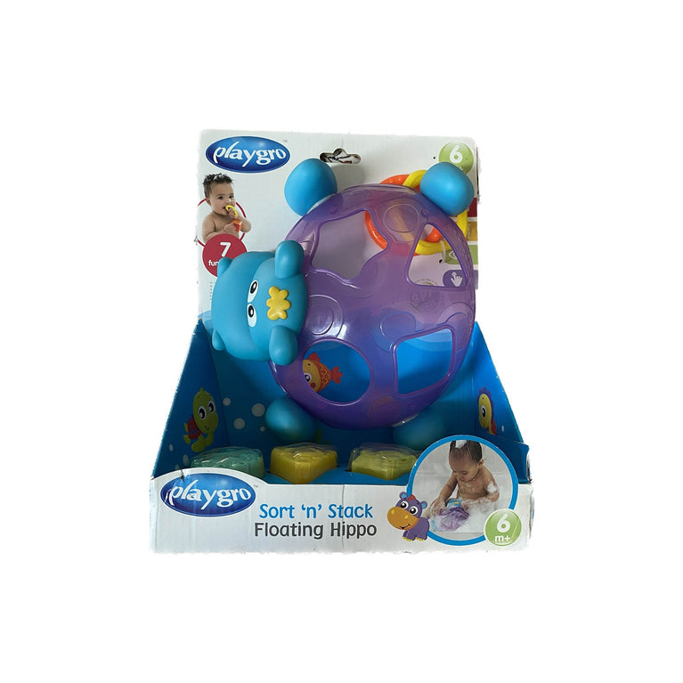 Playgro-Sort-'n'-Stack-Floating-Hippo-Toy-Image 2