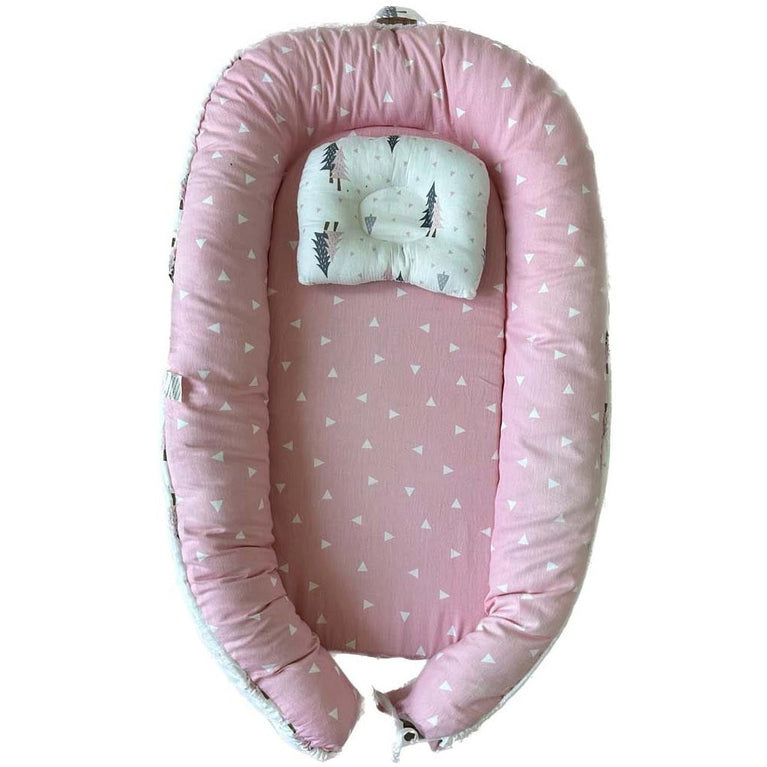 Sunbaby-Portable-Lounger-Sleeping-Pod-For-New-Born-Pink-Image 3
