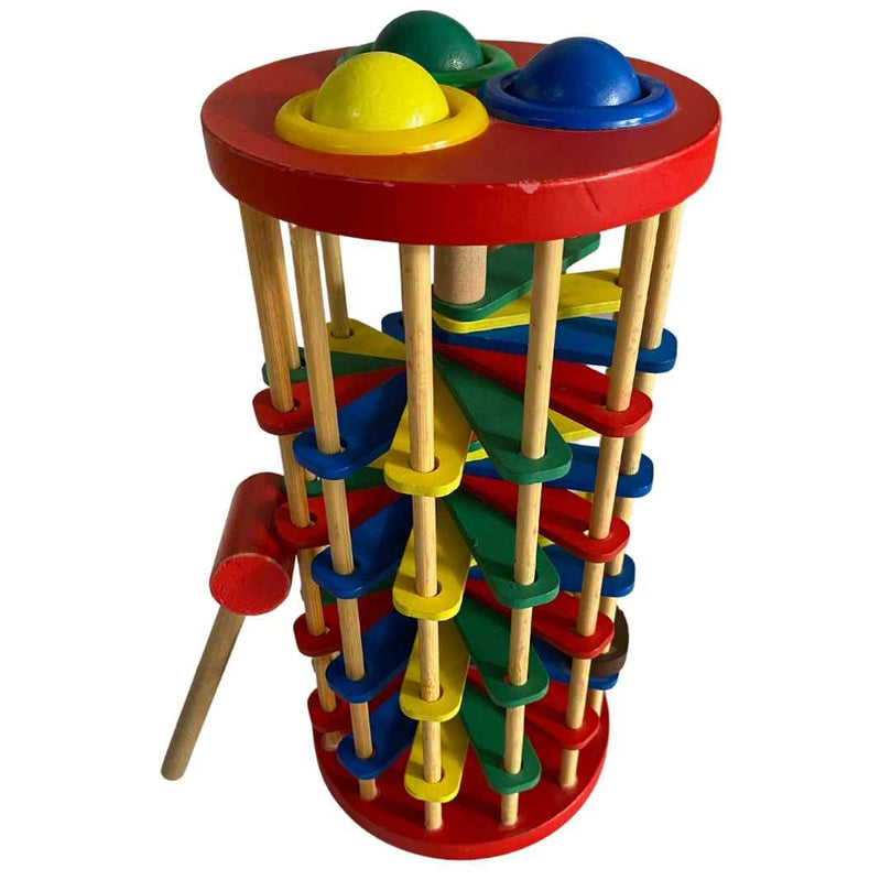 Factory-Price-Knocking-Ball-Ladder-Toy-W/-Hammer-1